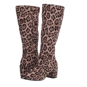 Charles by Charles David  harbor Leopard Print Knee-High Boots size 6.5